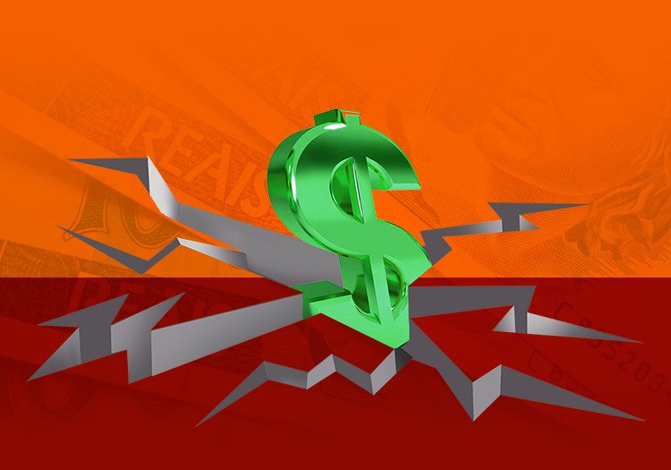 dolar em alta e real desvalorizado